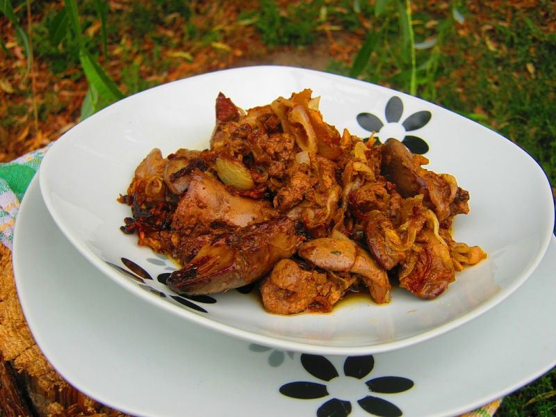 Wątróbka w musztardzie Wątróbka w musztardzie