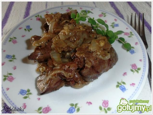 Wątróbka w  sosie musztardowym Wątróbka w  sosie musztardowym