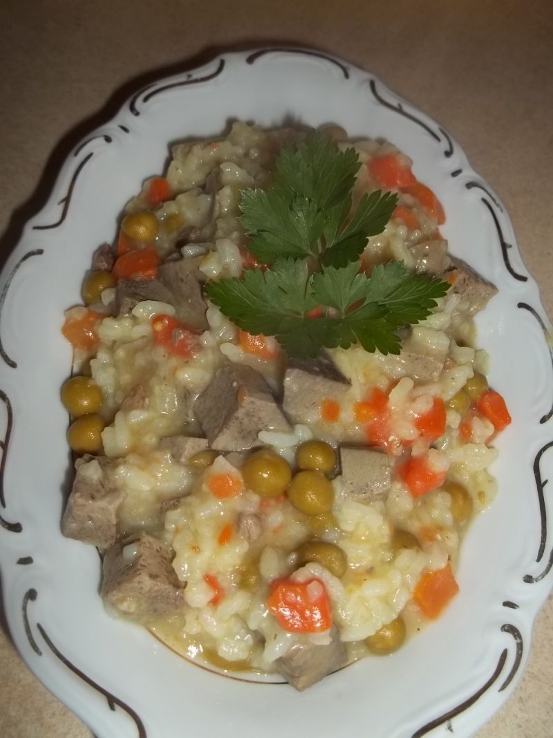 Wątróbka wieprzowa w ryżu Wątróbka wieprzowa w ryżu