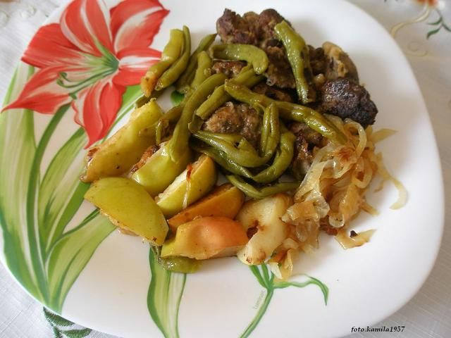 Wątróbka z jabłkiem 