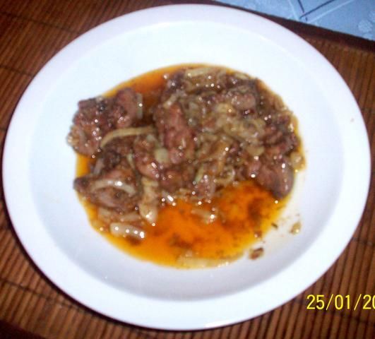 Wątróbka z kurczaka.