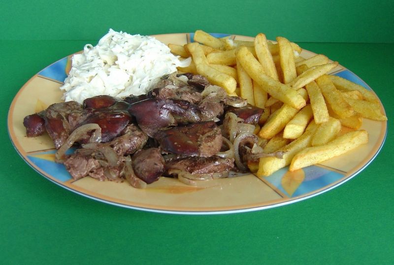 Wątróbka z kurczaka zapiekana w piekarniku