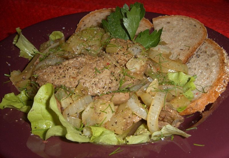 Wątróbka z sarny z malagą