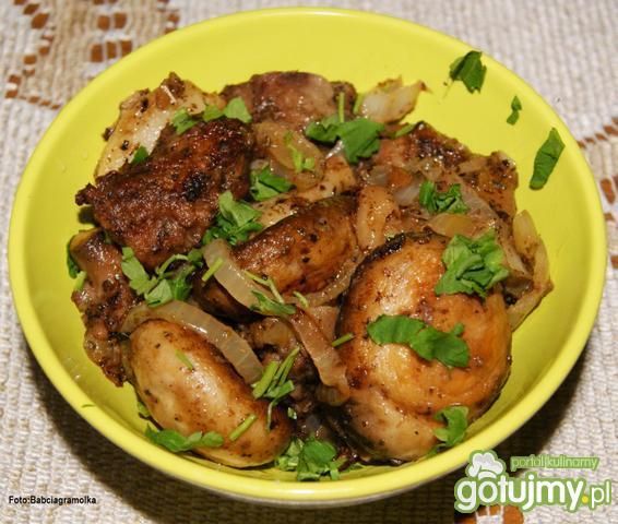 Wątróbki drobiowe trzy-dodatkowe :