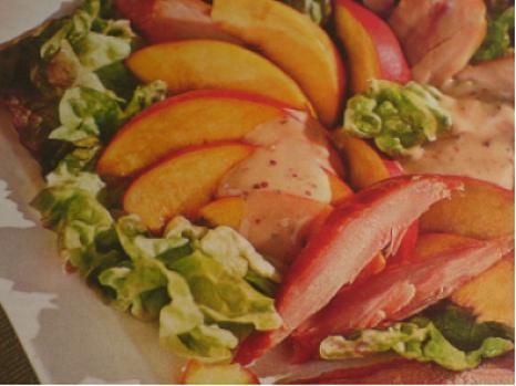 Wędzony kurczak z nektarynkami