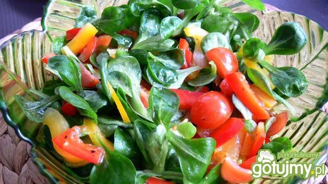 Wegańska kolorowa roszponka