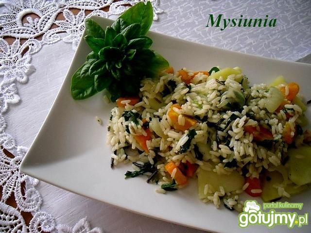 Wegańskie danie z dzikim ryżem