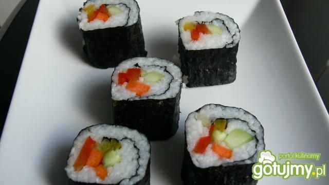 Wegańskie łagodne sushi