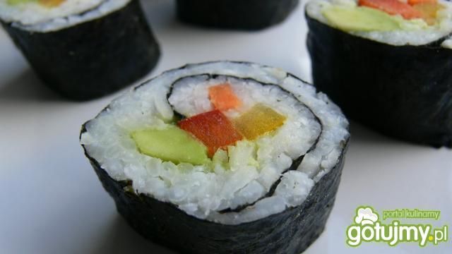 Wegańskie ostre sushi Wegańskie ostre sushi