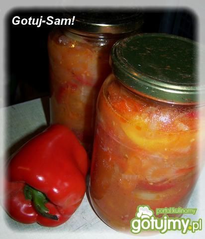 Węgierskie leczo  na zimę. Węgierskie leczo  na zimę.