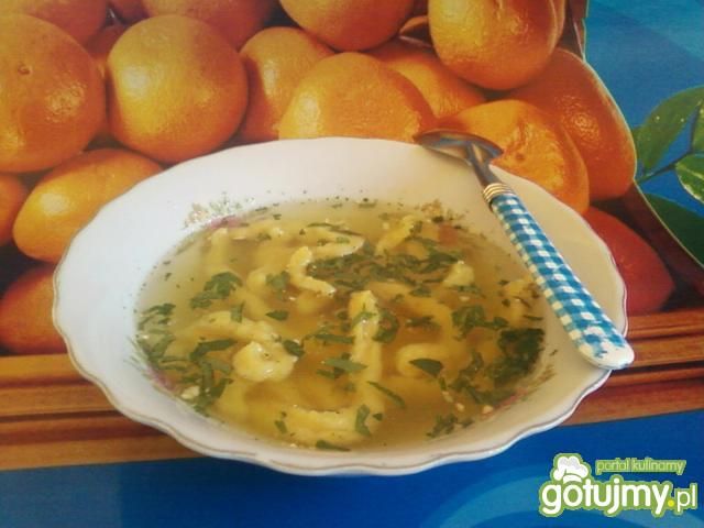 Wężyki z rosołem. Wężyki z rosołem.