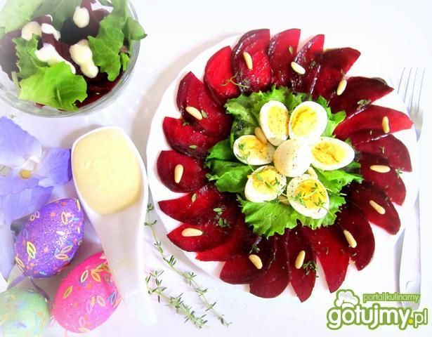 Wielkanocne carpaccio z buraków