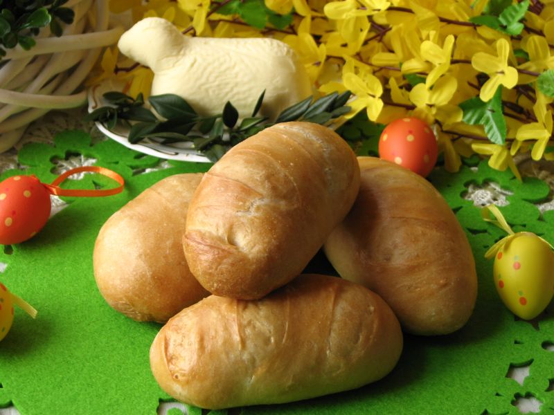 Wielkanocne chlebki do święconki