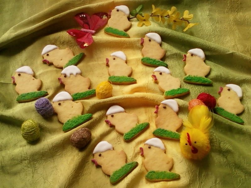 Wielkanocne ciasteczka cytrynowo pomarańczowe