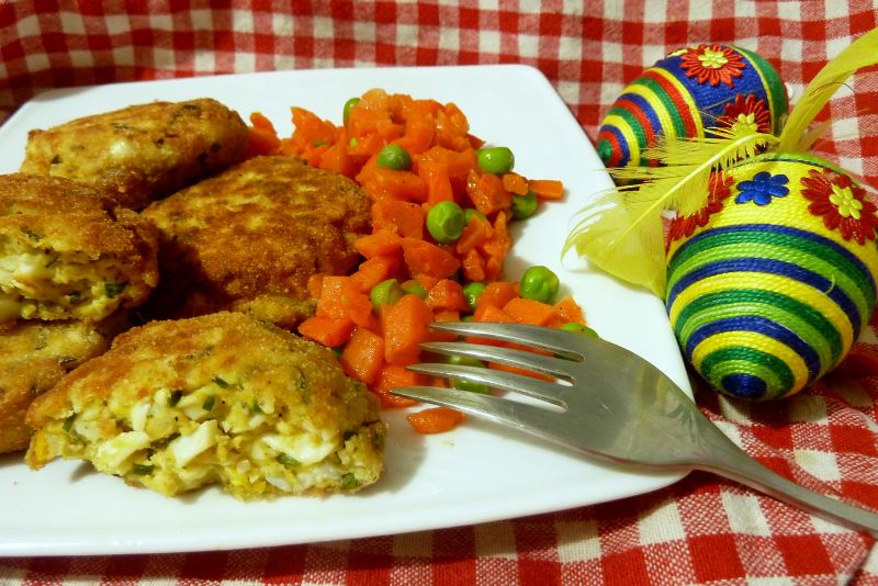 Wielkanocne kotleciki z jajek Wielkanocne kotleciki z jajek