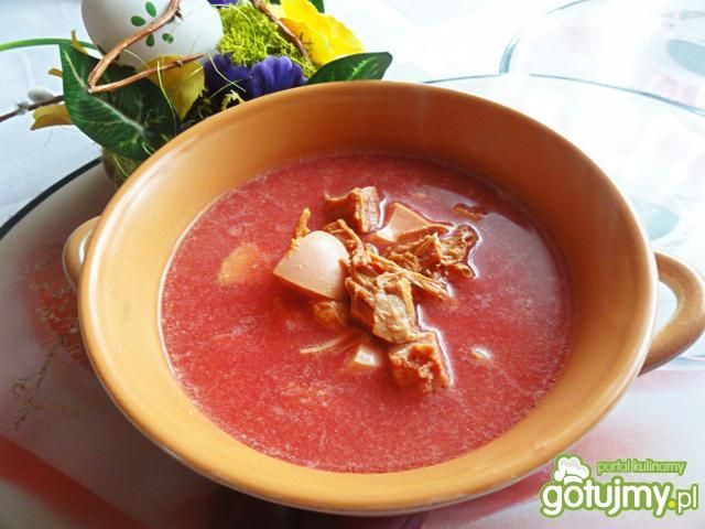 Wielkanocny barszczyk czerwony