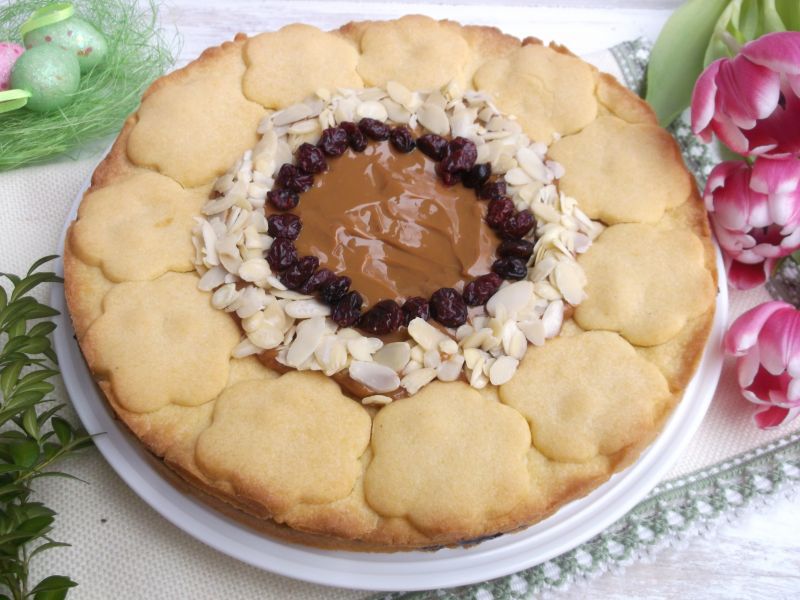 Wielkanocny mazurek z powidłem i kajmakiem 