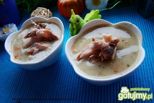 Wielkanocny żurek z wędzoną makrelą 