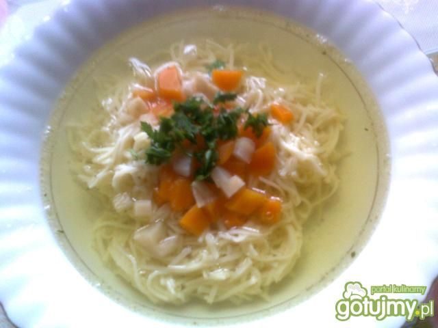 Wielomięsny rosół z makaronem