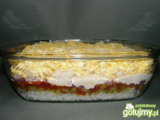 wielowarstwowa sałatka ryżowa            wielowarstwowa sałatka ryżowa