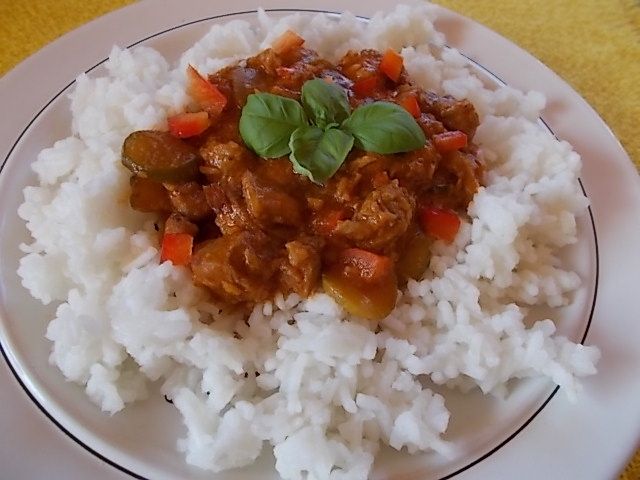 Wieprzowina na ostro z kokosem