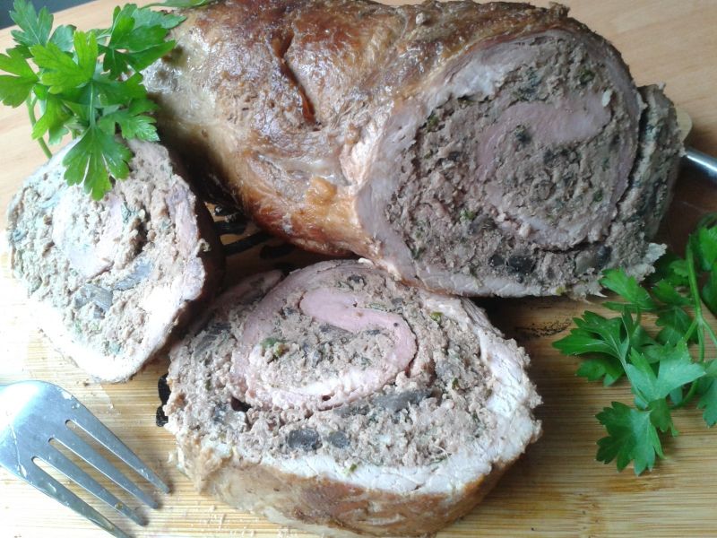 Wieprzowina nadziewana wąrtóbka Wieprzowina nadziewana wąrtóbka