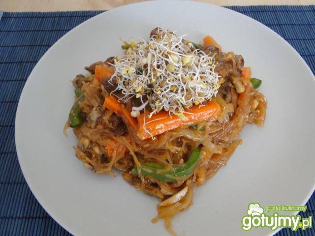 Wieprzowina po chińsku z kiełkami