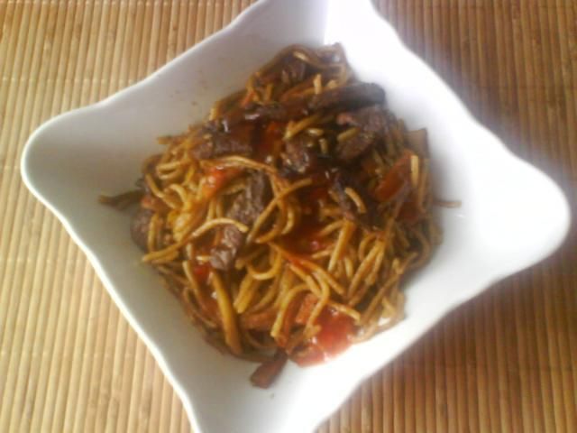 Wieprzowina słodko-pikantna z warzywami 