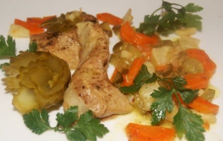 Wieprzowina w jarzynce ( wszystko po krupniku)