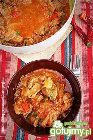 Wieprzowina w sosie z salsą warzywną Wieprzowina w sosie z salsą warzywną