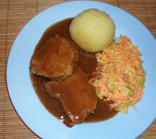 Wieprzowina z chrzanową marchewką Wieprzowina z chrzanową marchewką