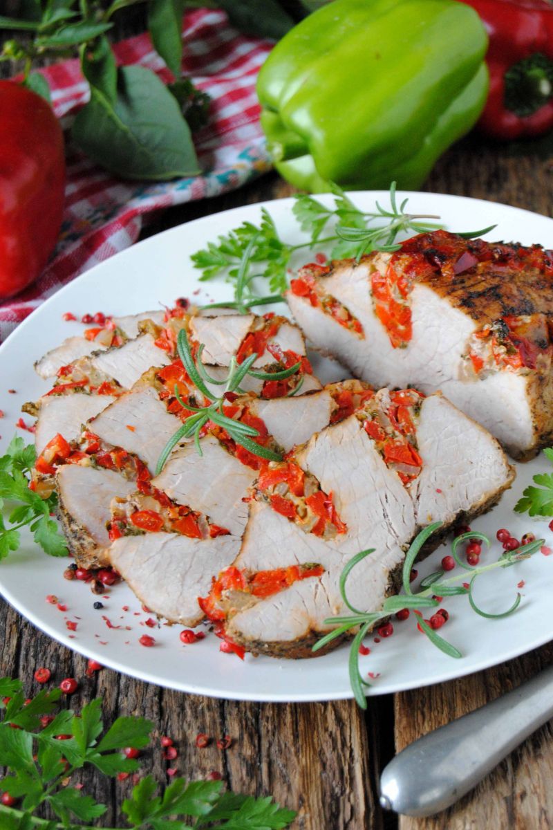 Wieprzowina z czerwoną papryką