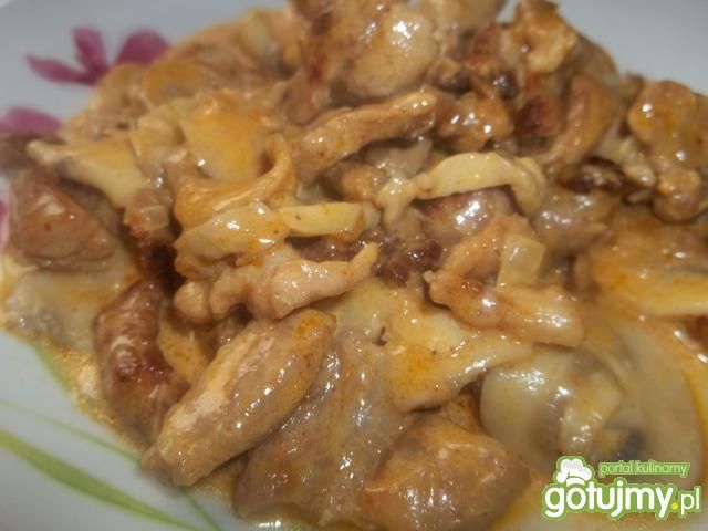 Wieprzowina z pieczarkami 