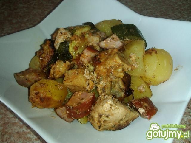 Wieprzowina z warzywami z worka  Wieprzowina z warzywami z worka