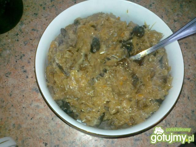 Wigilijna kapusta z grzybami