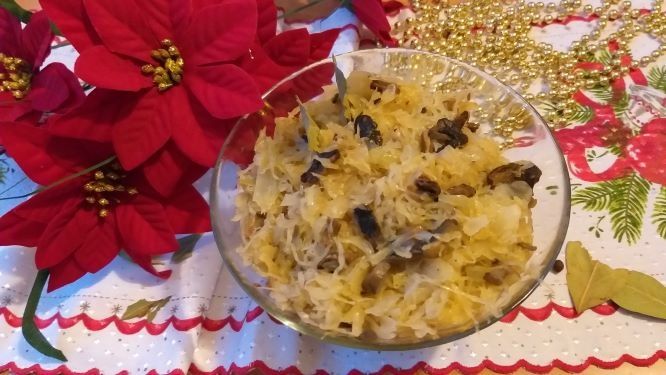 Wigilijna kapusta z grzybami