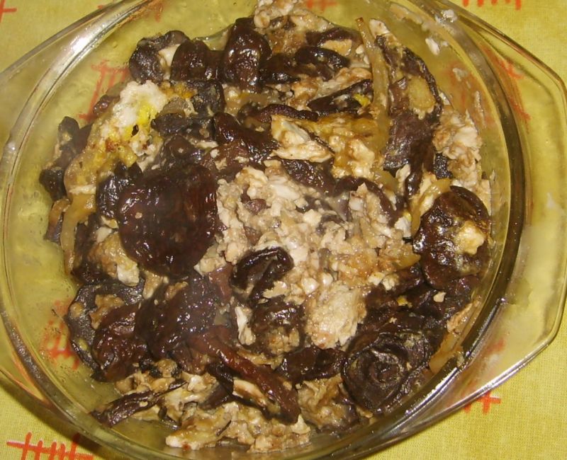 Wigilijne grzyby z jajkiem