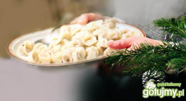 Wigilijne uszka z grzybami.