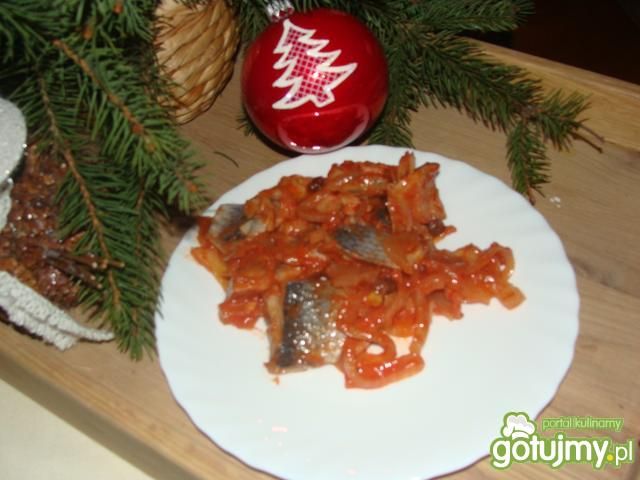 Wigilijny śledź w pomidorach Wigilijny śledź w pomidorach