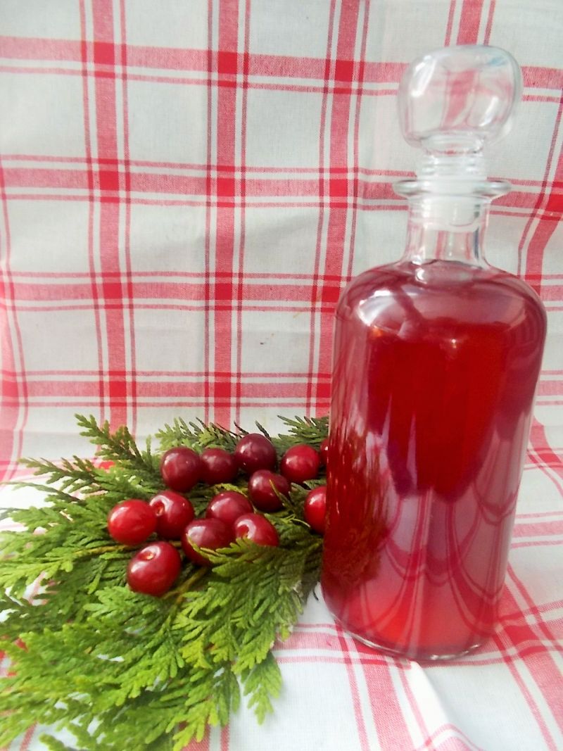 Wino wiśniowe na skórce z pomarańczy Wino wiśniowe na skórce z pomarańczy