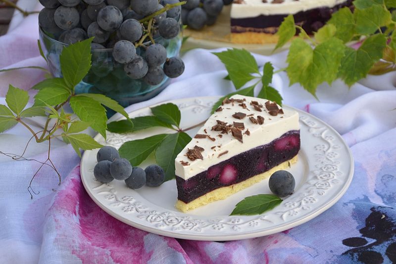 Winogronowa szarlotka Winogronowa szarlotka