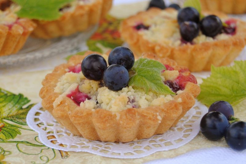 Winogronowe tartaletki