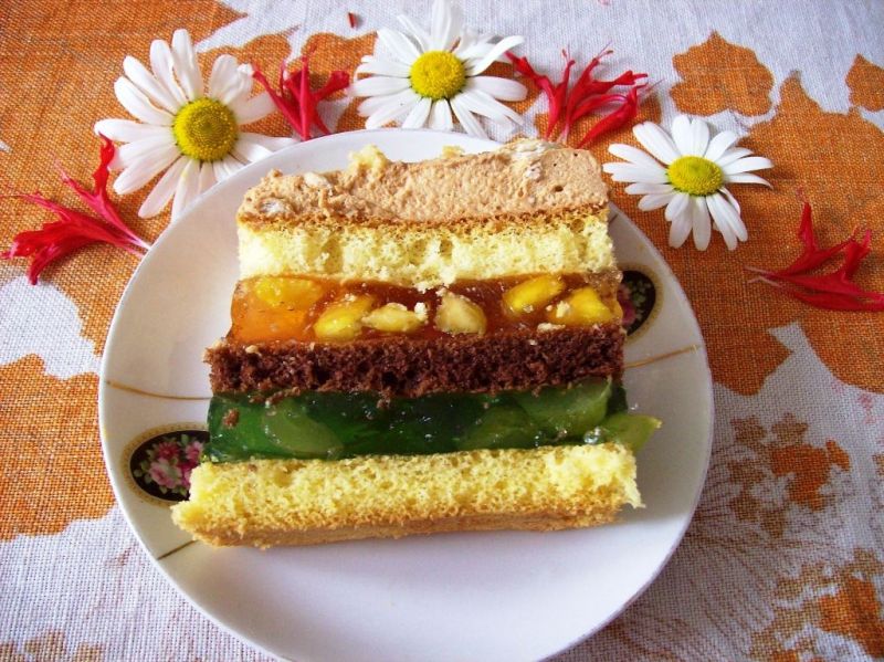 Winogronowo- brzoskwiniowy puch