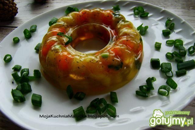 Wiosenna galaretka z fasolką 