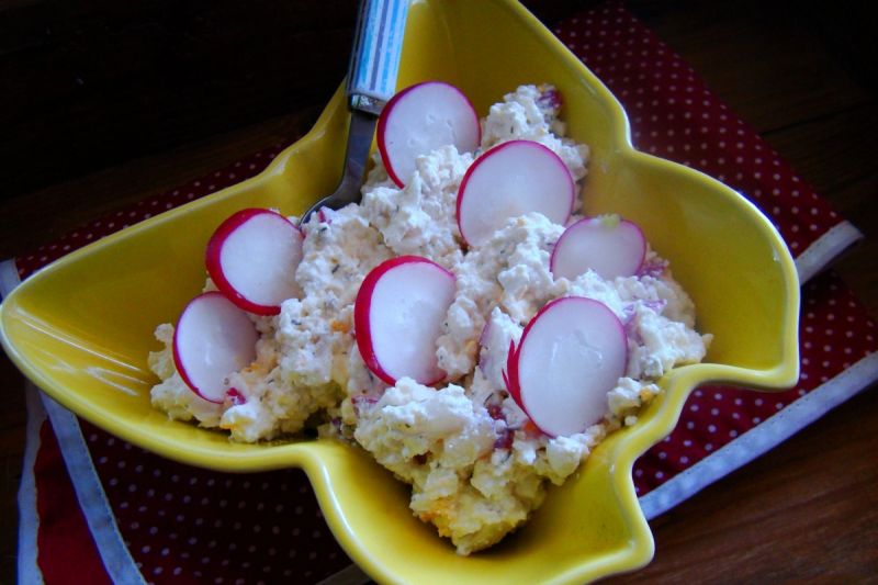 Wiosenna pasta twarogowa  Wiosenna pasta twarogowa