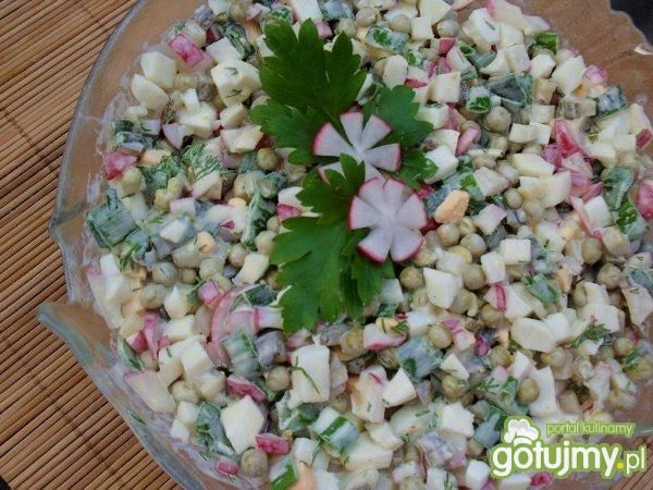 Wiosenna salatka jajeczna. Wiosenna salatka jajeczna.