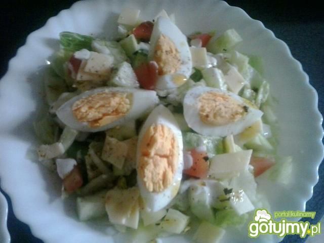 Wiosenna sałatka z jajkiem 2 Wiosenna sałatka z jajkiem 2