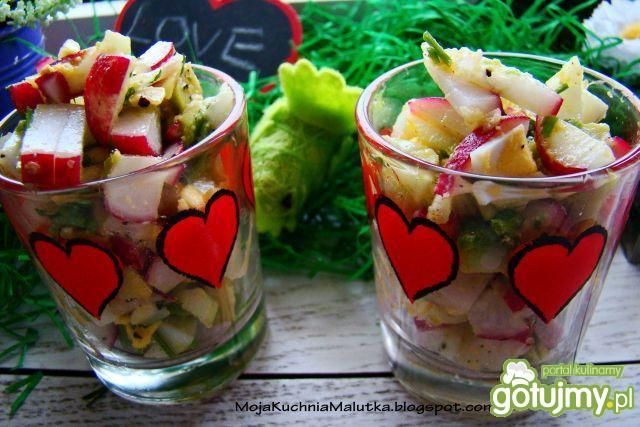 Wiosenna sałatka z rzodkiewką i awokado  Wiosenna sałatka z rzodkiewką i awokado