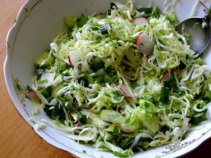 Wiosenna surówka ze szpinakiem i rzeżuchą Wiosenna surówka ze szpinakiem i rzeżuchą