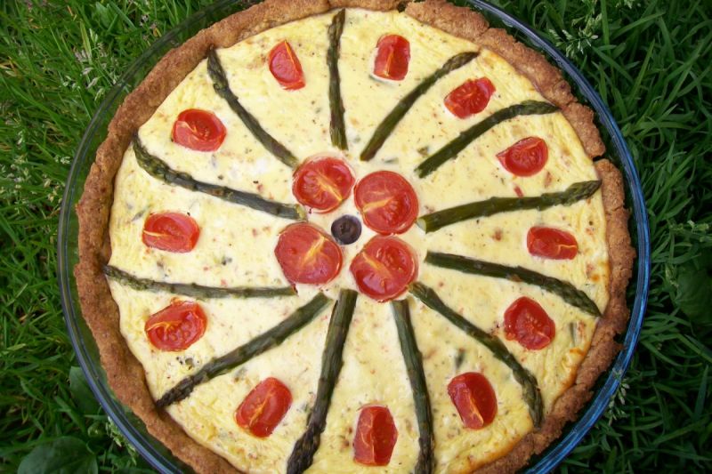 Wiosenna tarta ze szparagami Wiosenna tarta ze szparagami